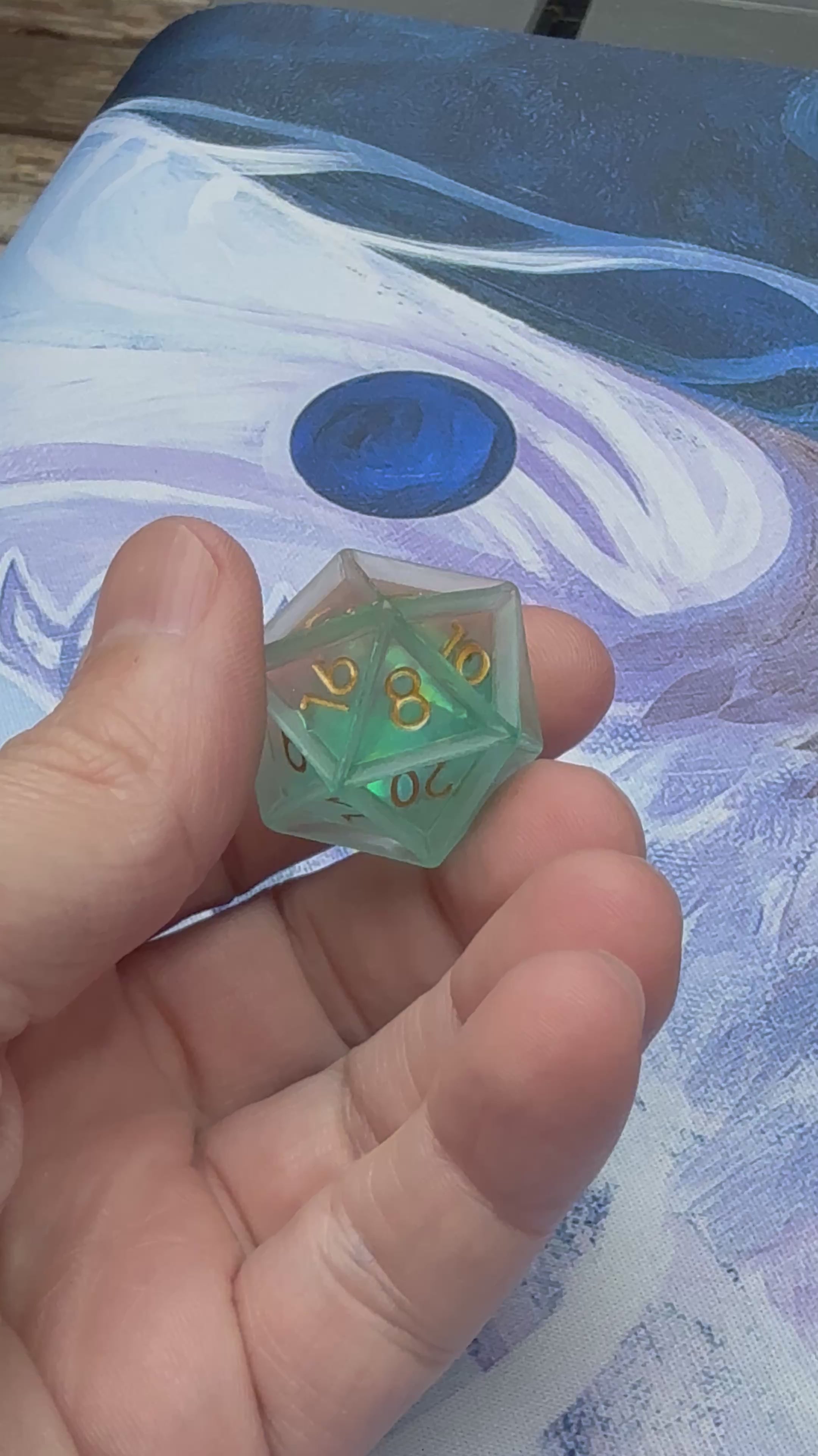 Dés tranchants d'Ocean Mist - Aurora Forge