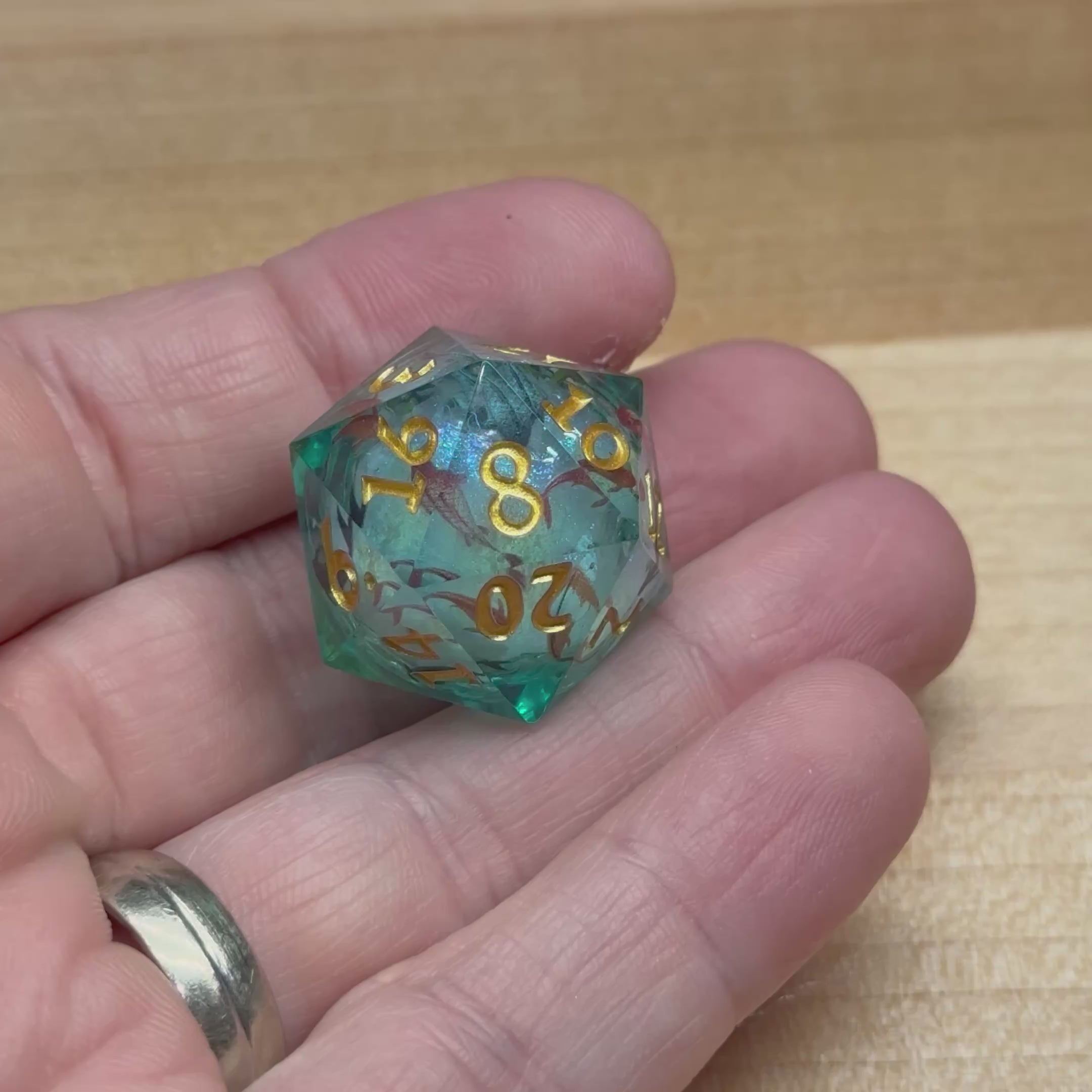 Whispering Koi - Liquid Core Dice Set