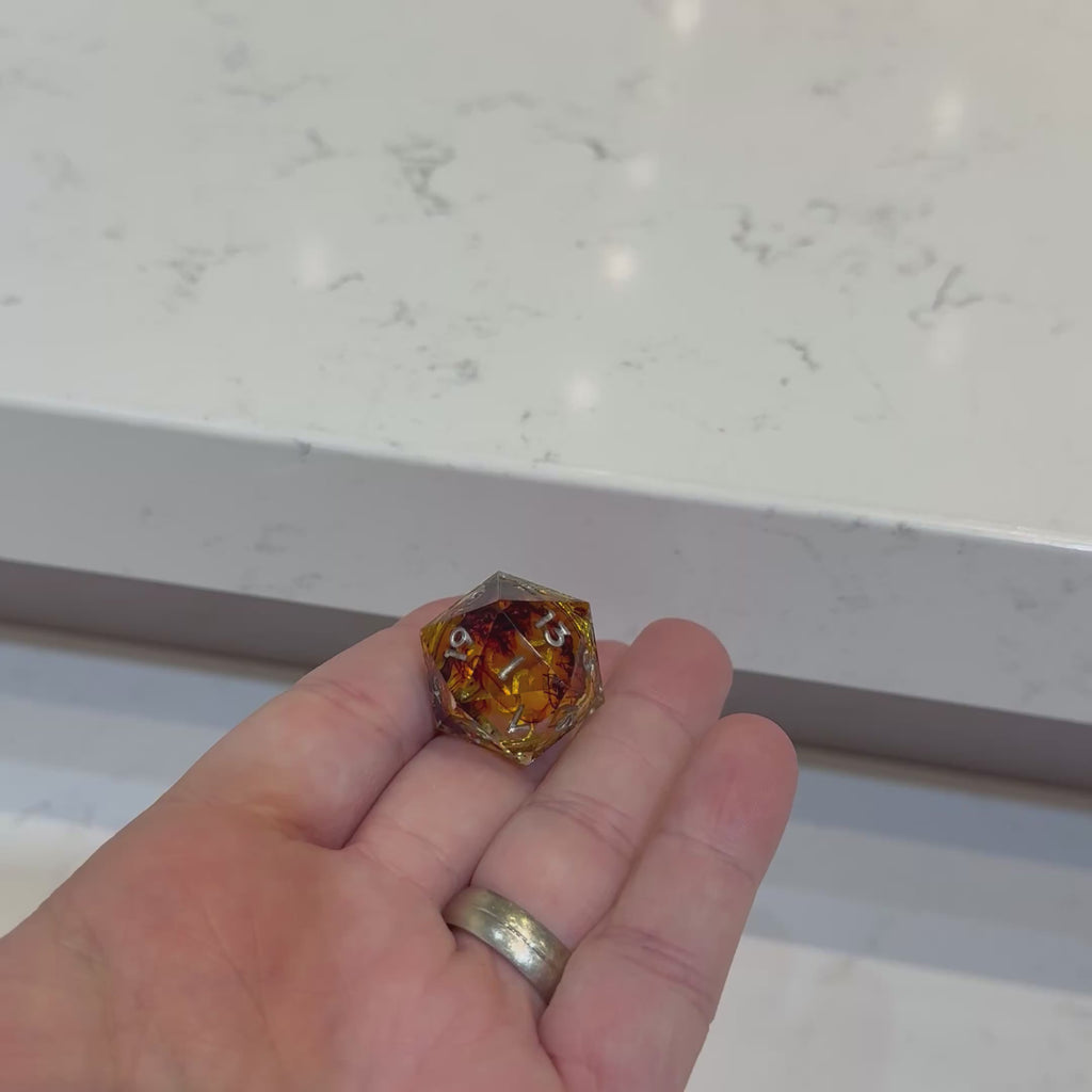 Ring of Emberforge – Floating Ring Dice Set