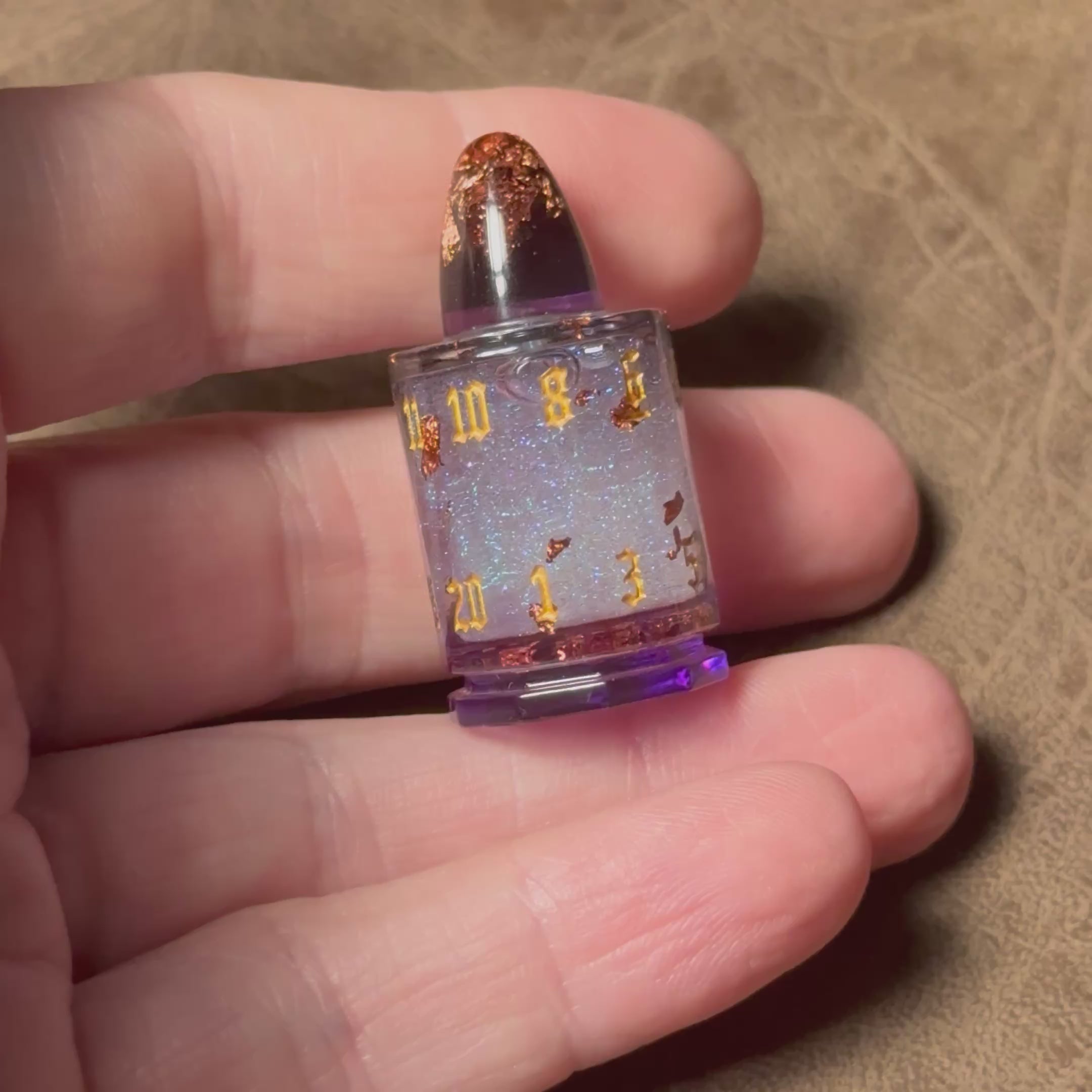 Emberstorm Veil - Arcane Bullet Liquid Core Dice Set