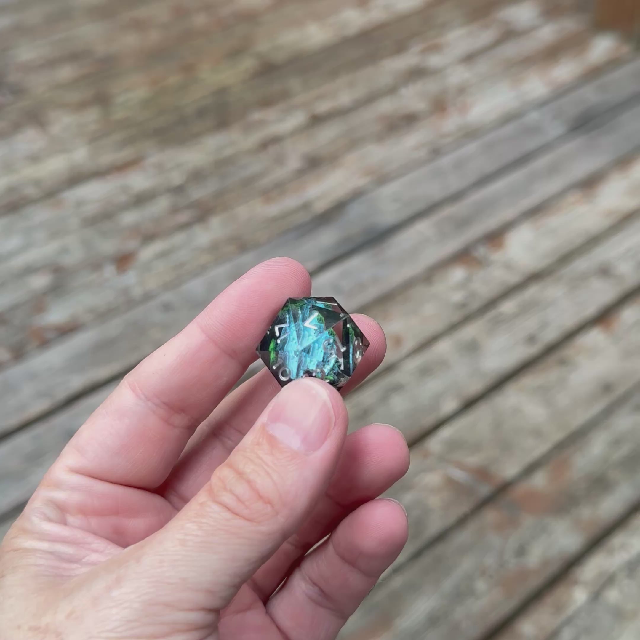 Abyss Falls - Elemental Cascade Dice Set