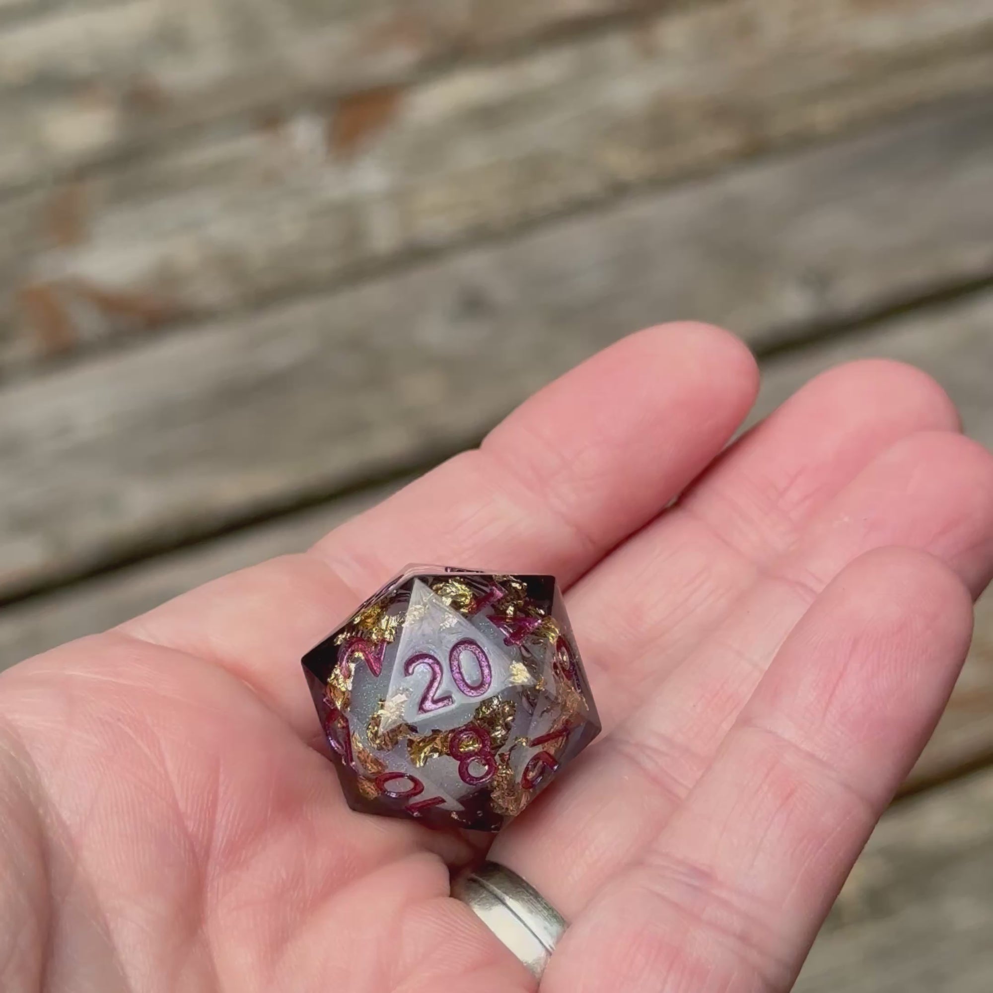 Nebula Bloom – Liquid Core Dice Set
