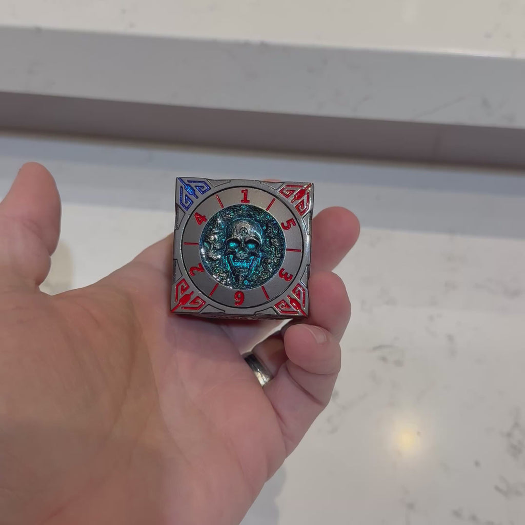 Relique draconique – Matrice de toupie forgée (40 mm)