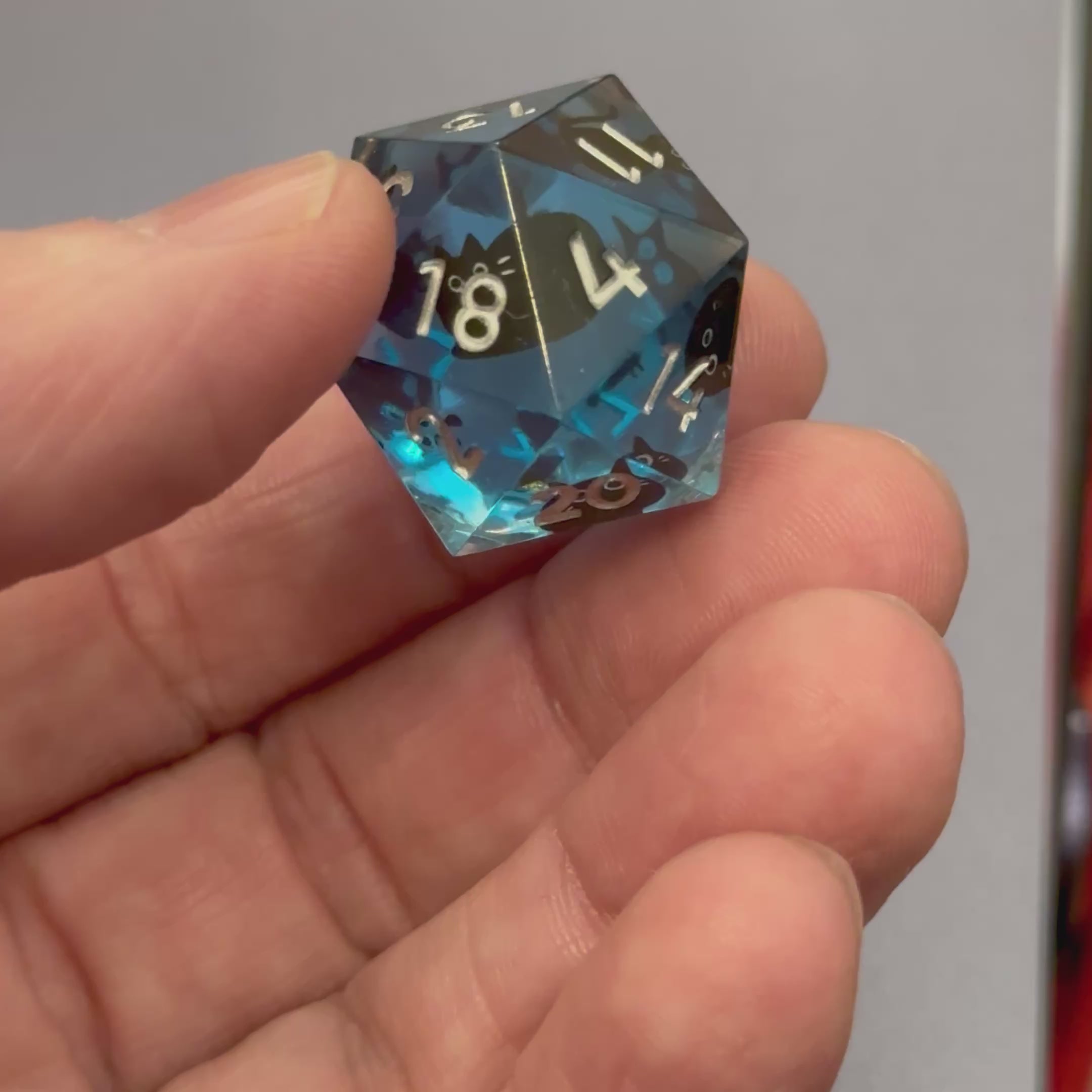 Familiar Whiskers – Aqua Mist Dice Set