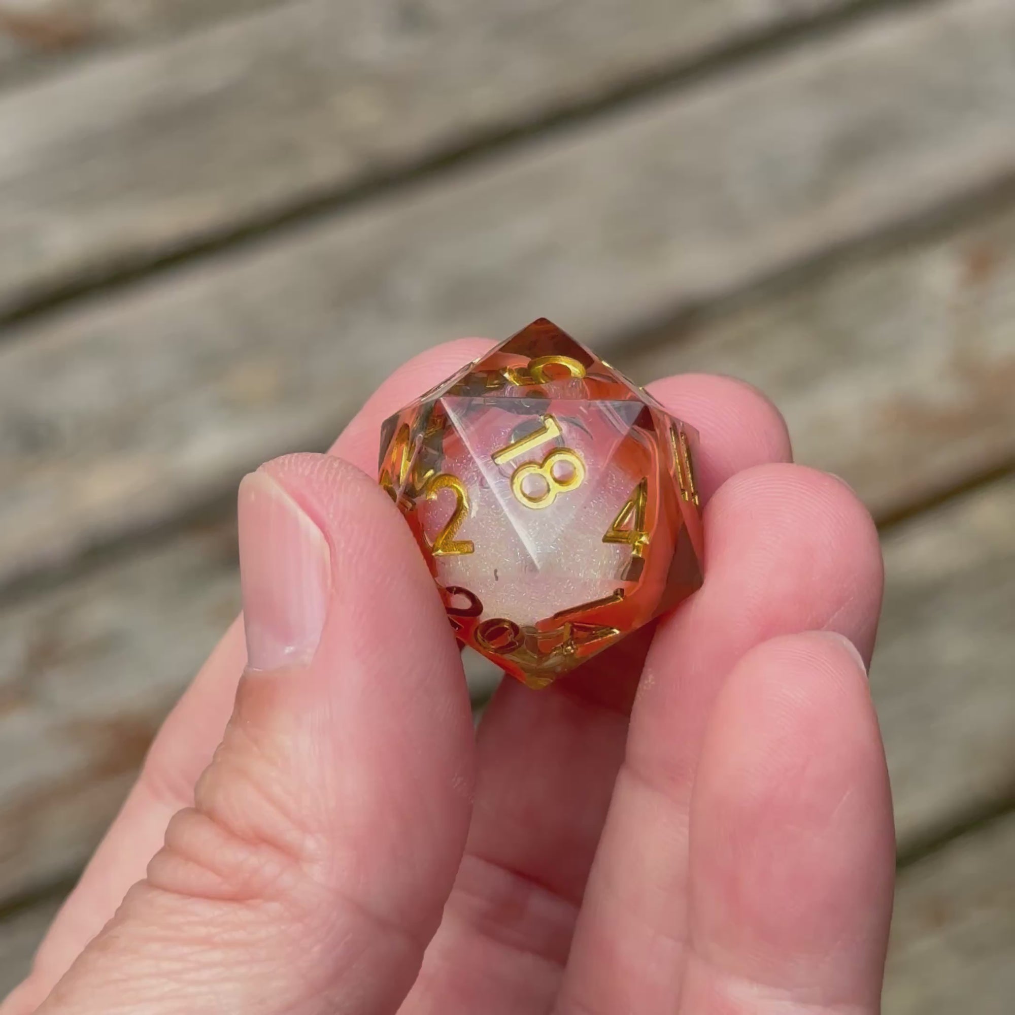 Coralflame – Liquid Core Dice Set
