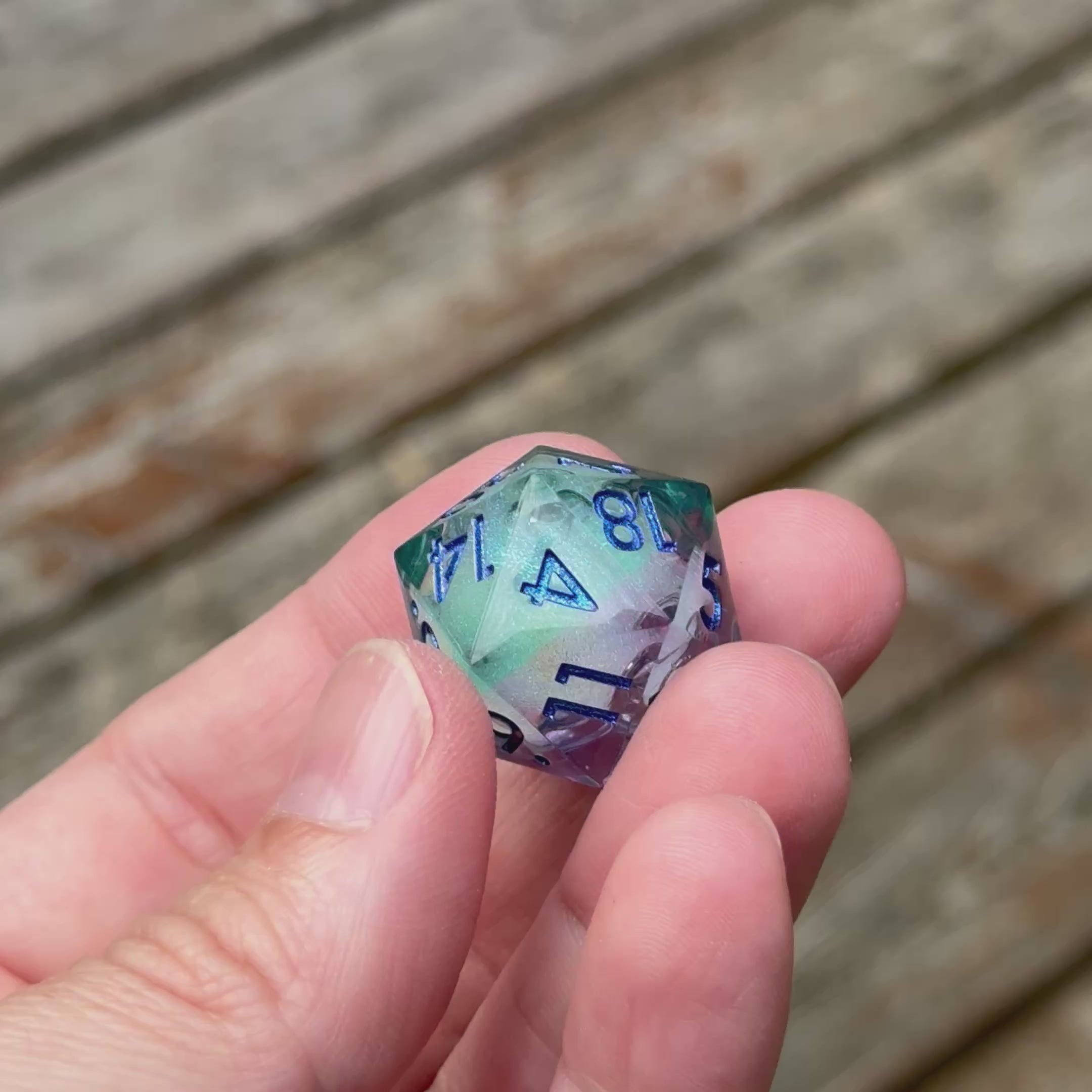 Frostflare Veil – Liquid Core Dice Set