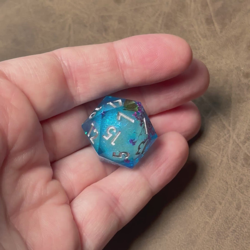 Azure Wisteria – Liquid Core Dice Set