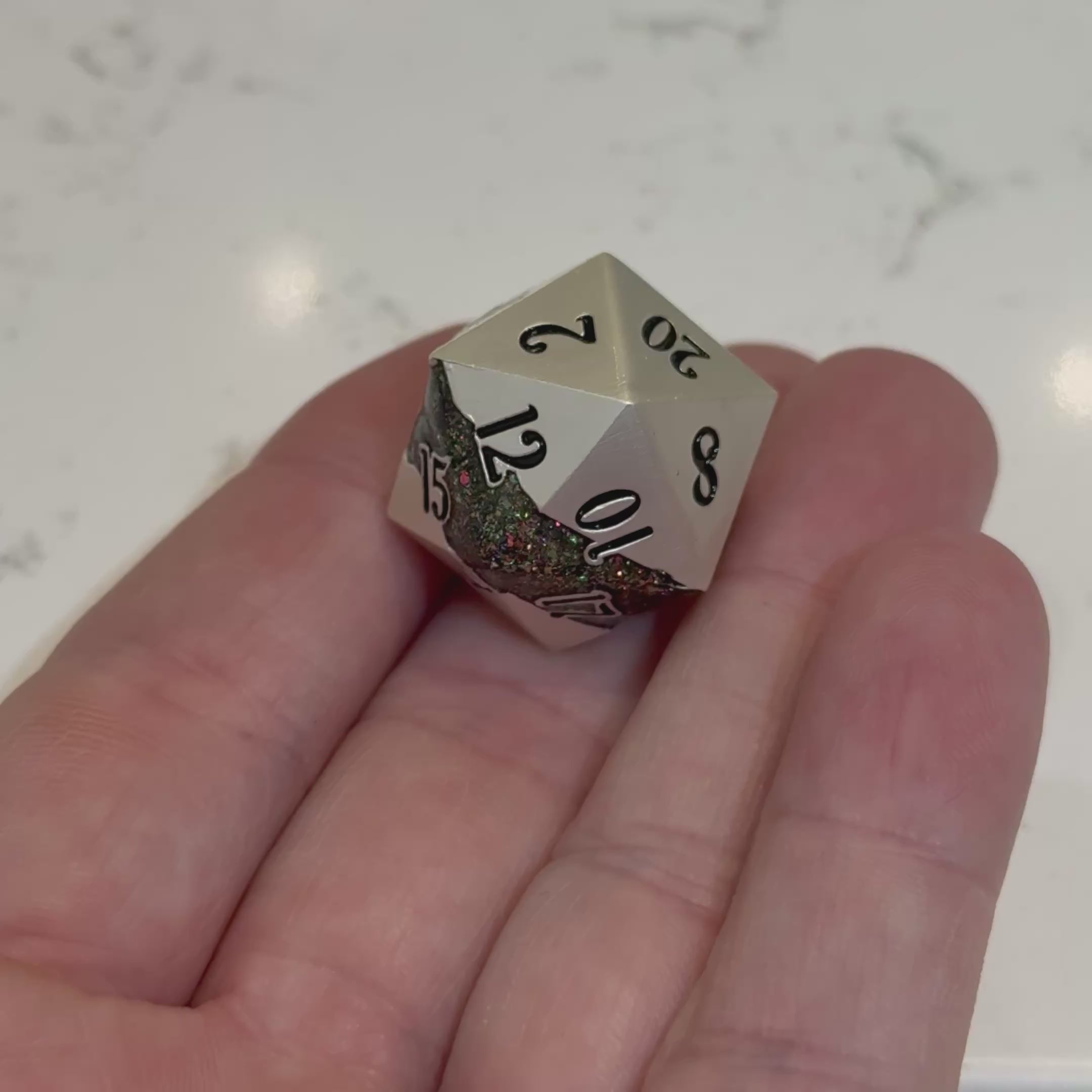 Riftvein – Earthen Split – Metal Dice Set