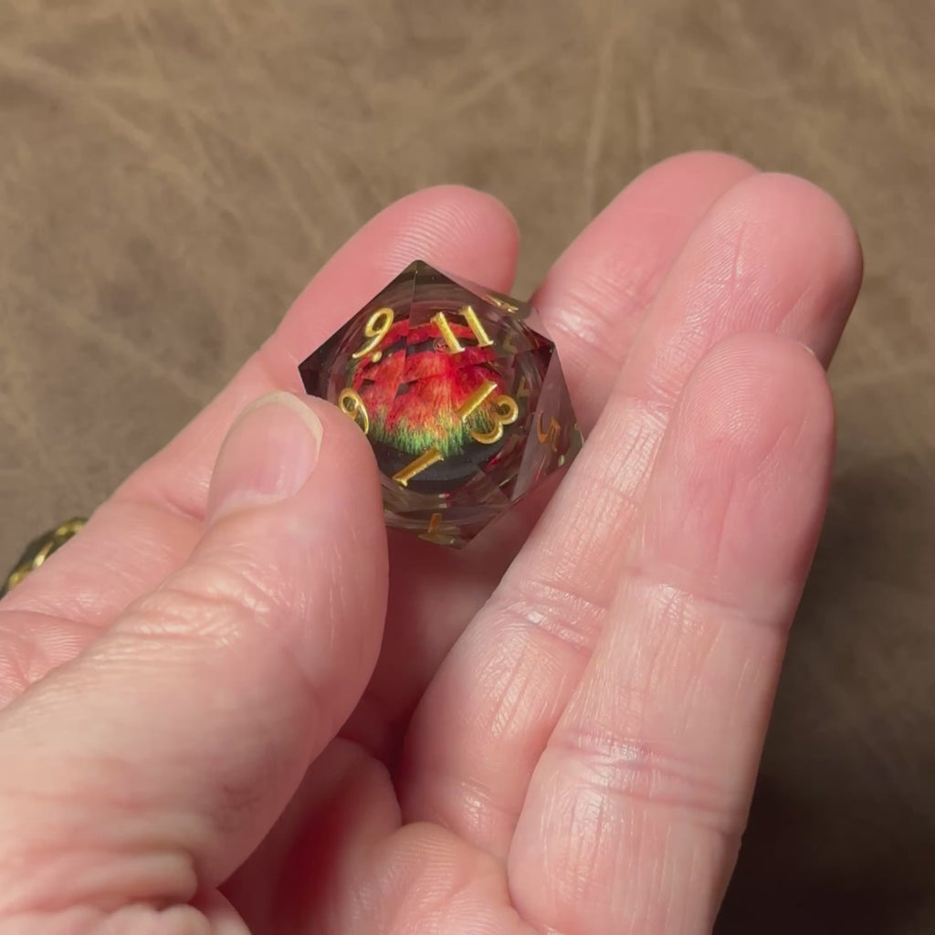 Venomscale Dragon's Gaze – Liquid Core Dice Set