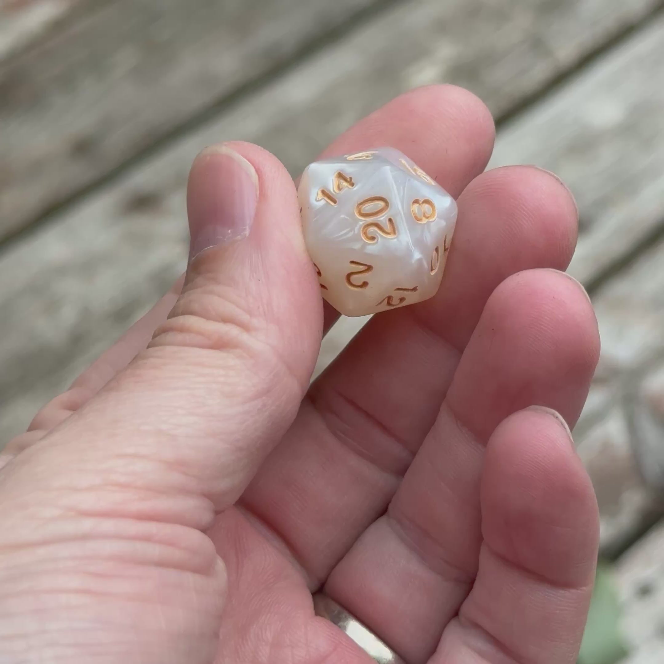 Celestial Ivory Dice Set