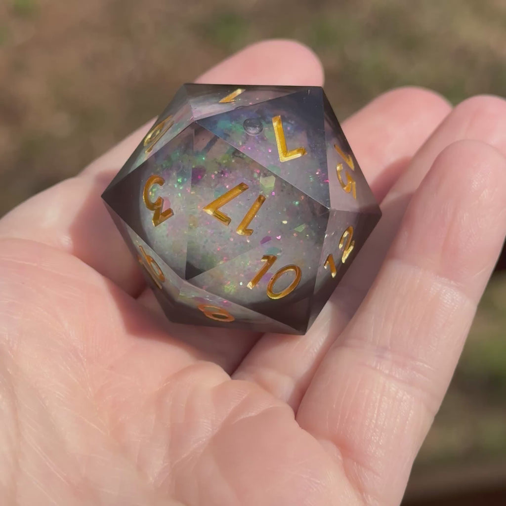 Gilded Nebula Colossus - Jumbo D20 (35mm)