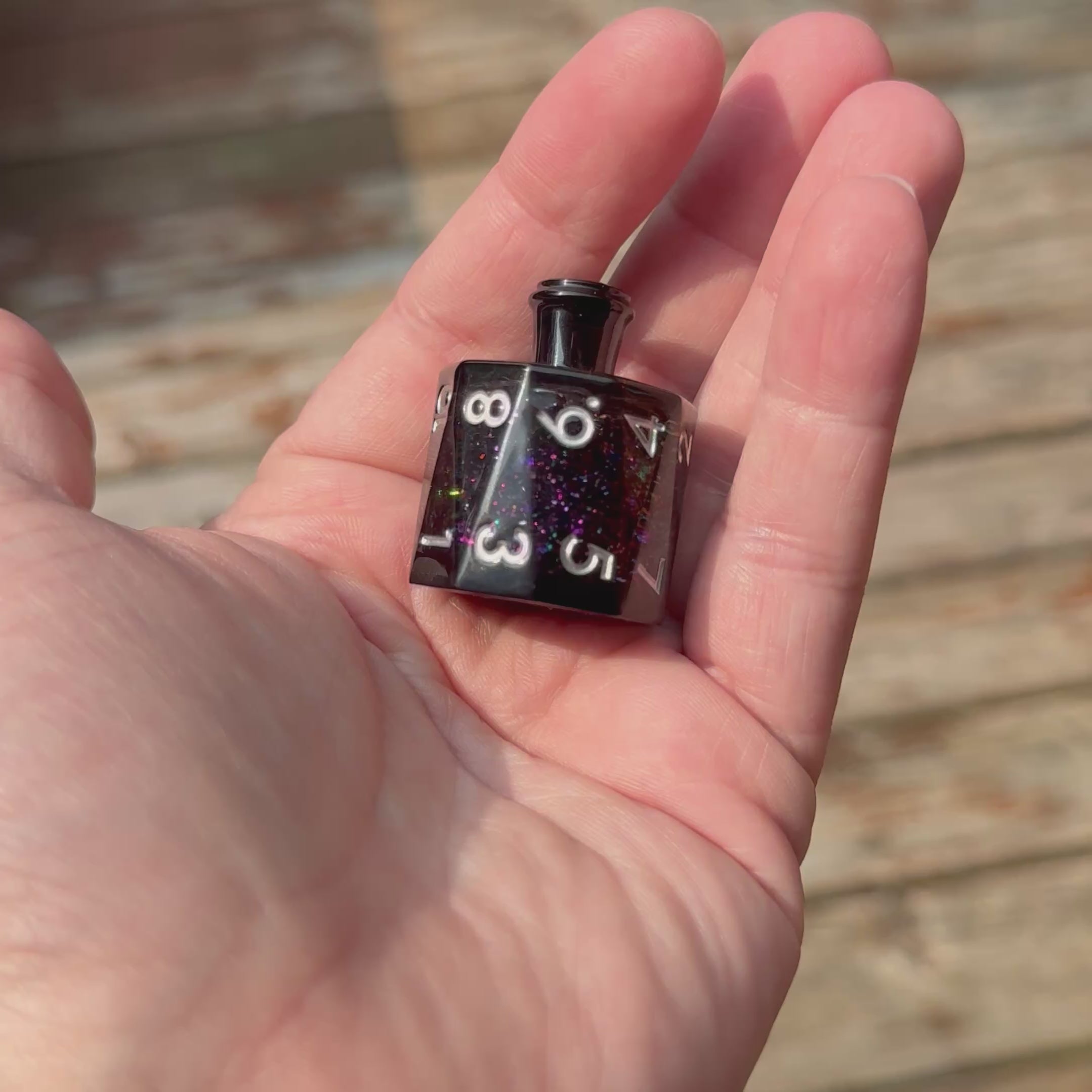 Potion of Midnight Ember – Liquid Core Dice Set