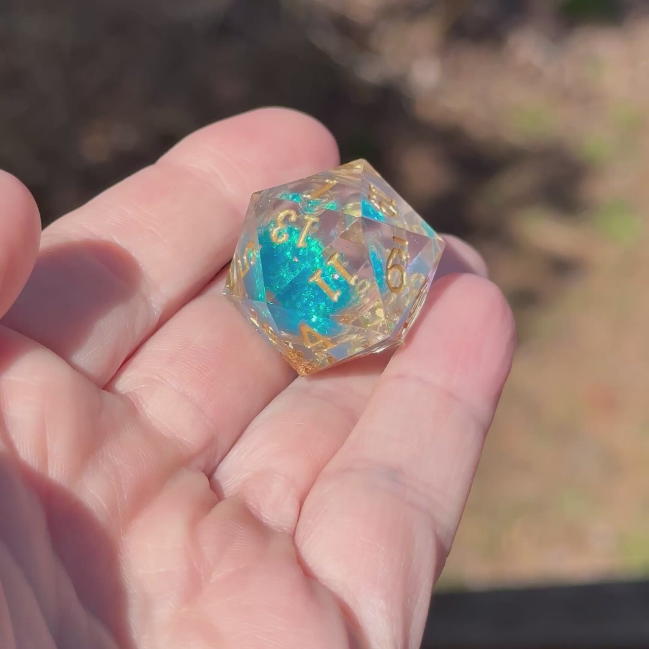Auroral Tide - Liquid Core Dice Set