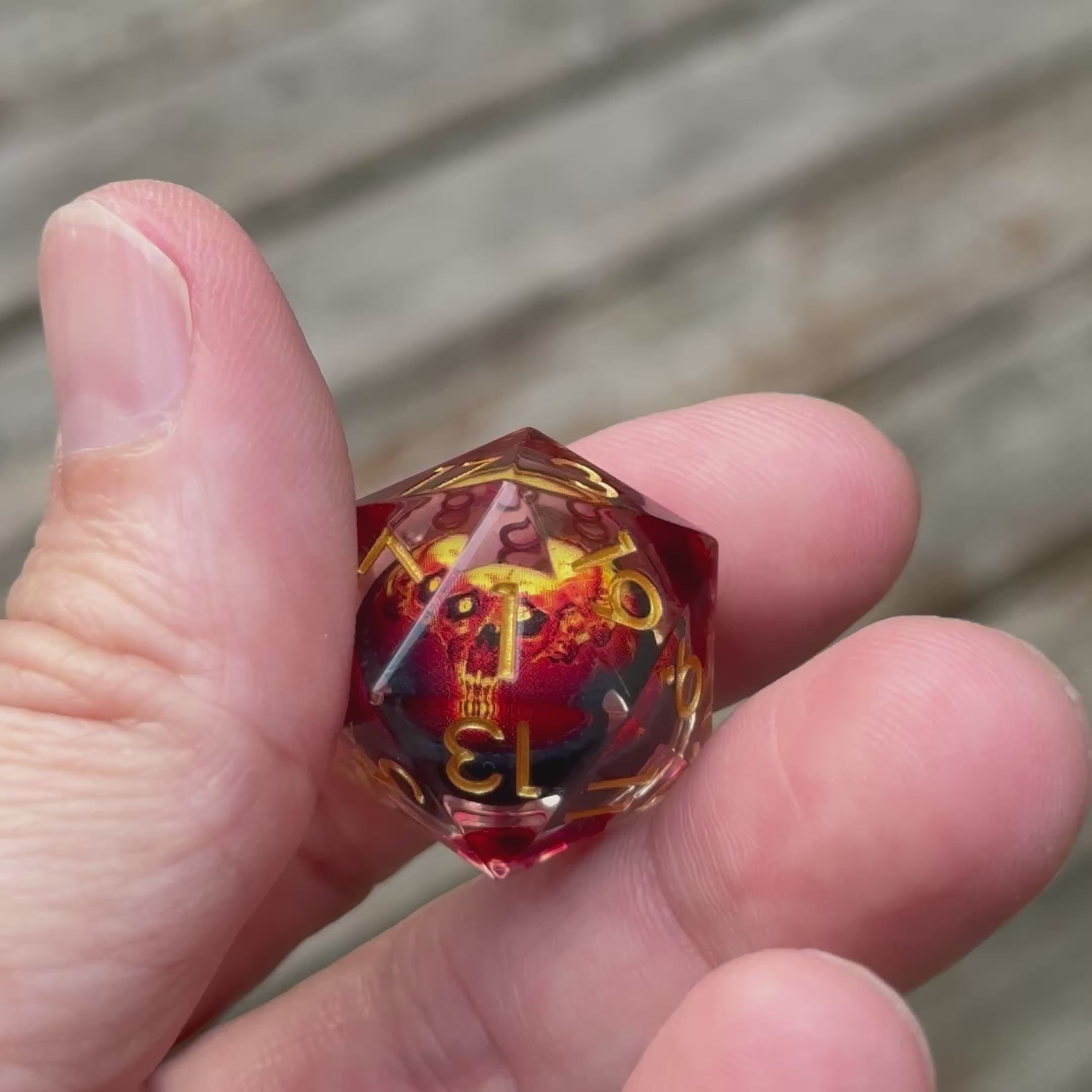 Infernal Skullfire – Liquid Core Dice Set