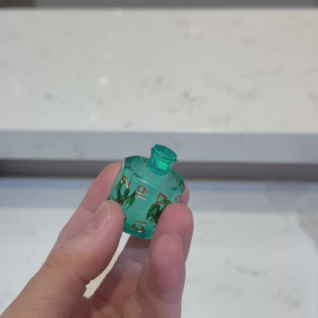 Elixir of Viridscale – Liquid Core Dice Set