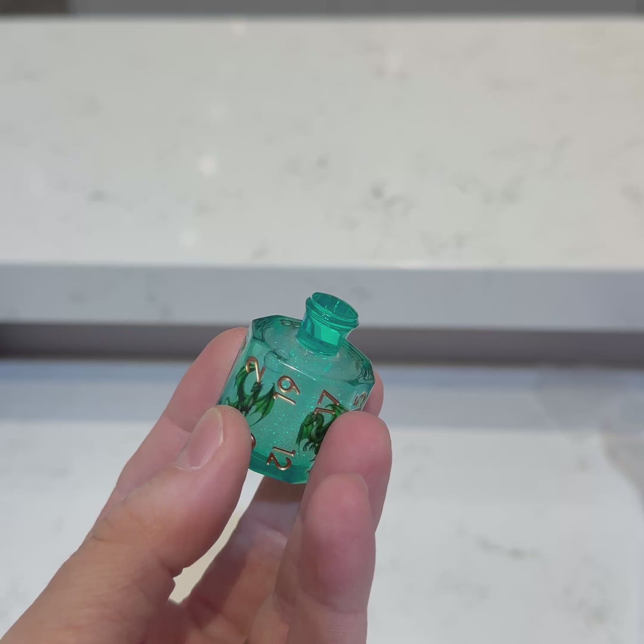 Elixir of Viridscale – Liquid Core Dice Set