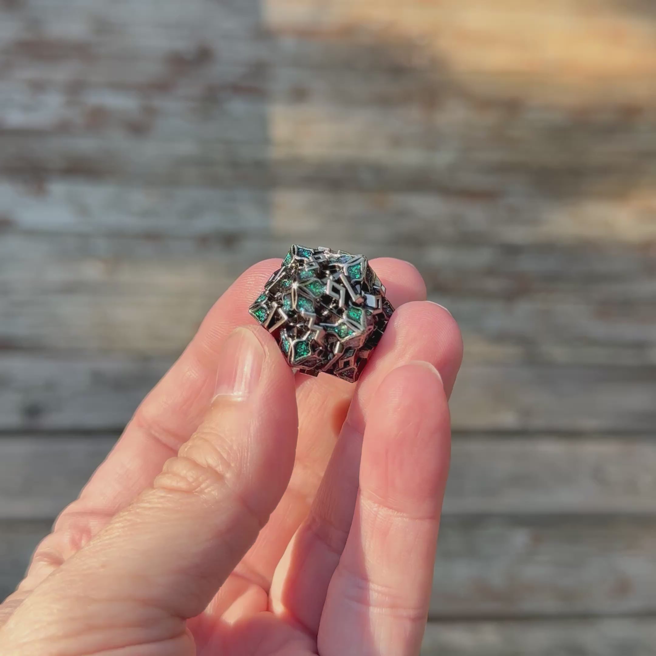 Arcane Verdant – Metal Dice Set