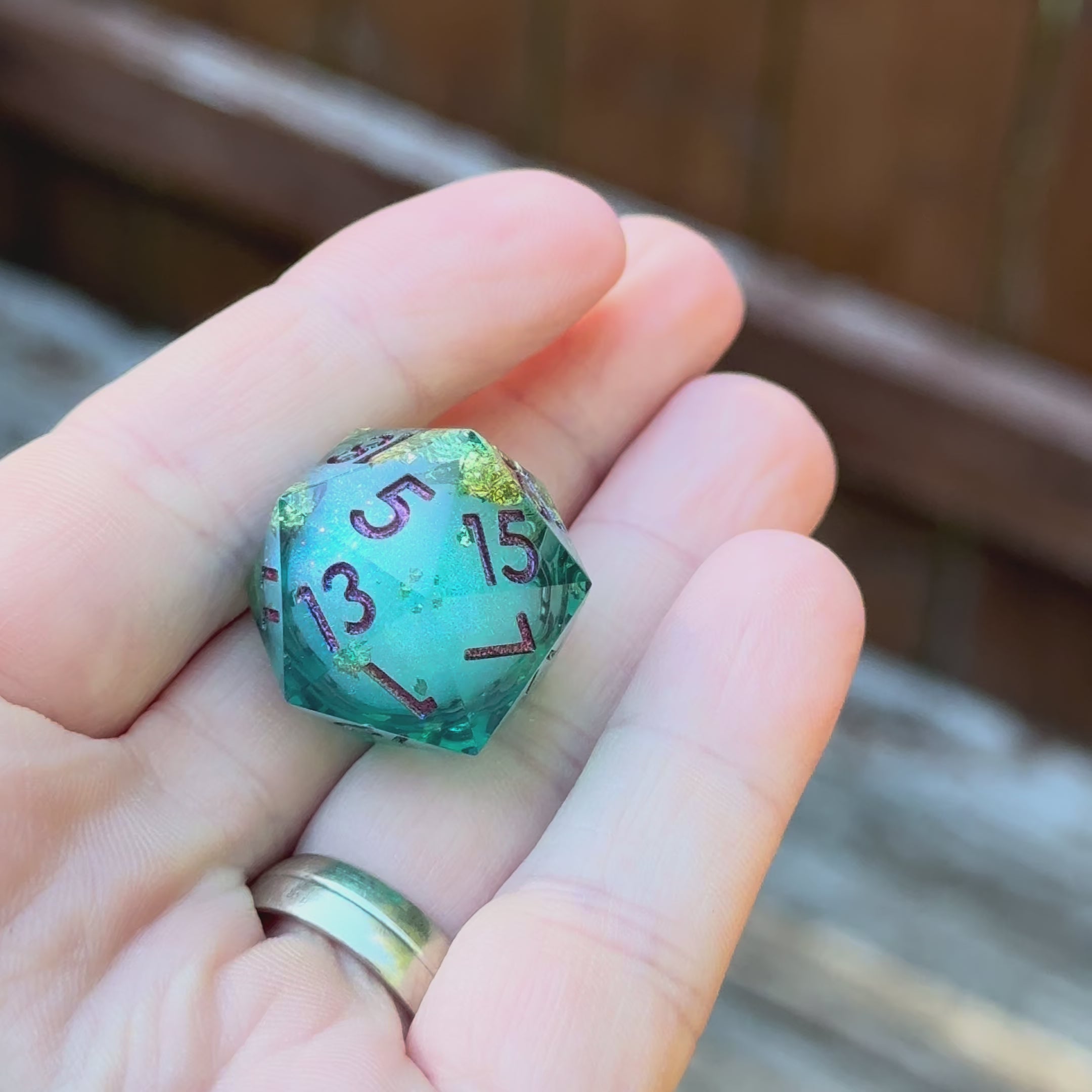 Aurelia’s Tide – Liquid Core Dice Set