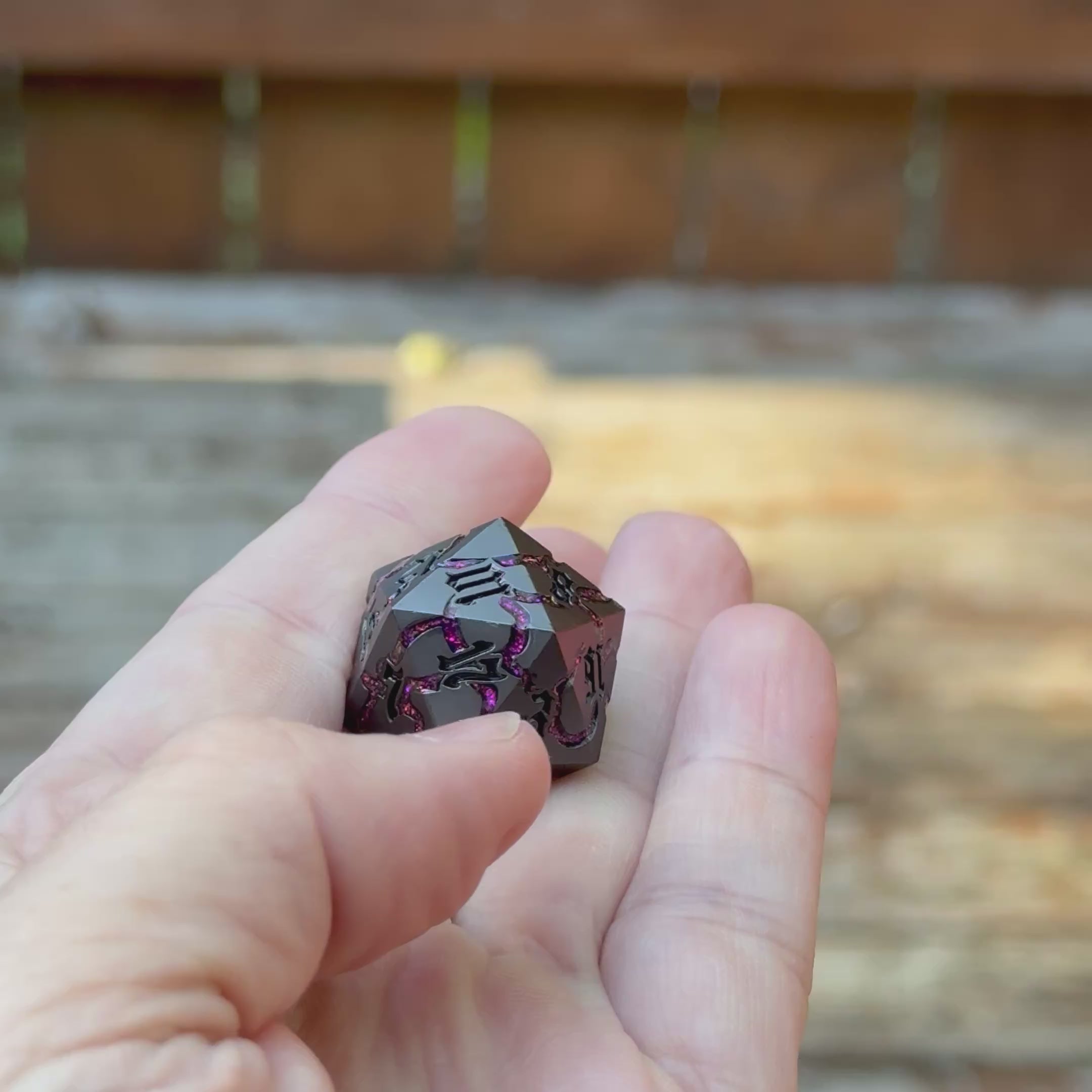 Ebonflare – Metal Dice Set