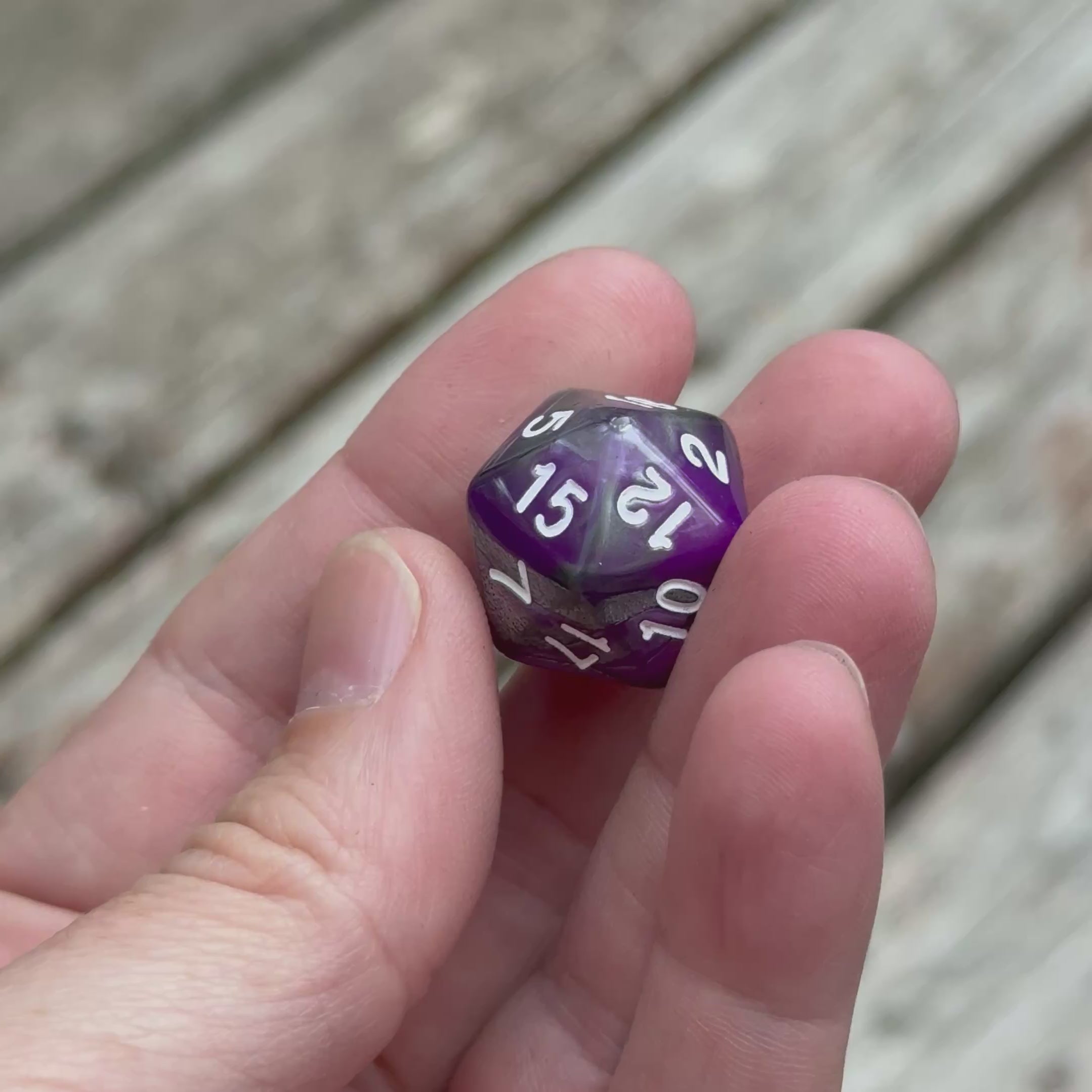 Twilight Amethyst Dice Set