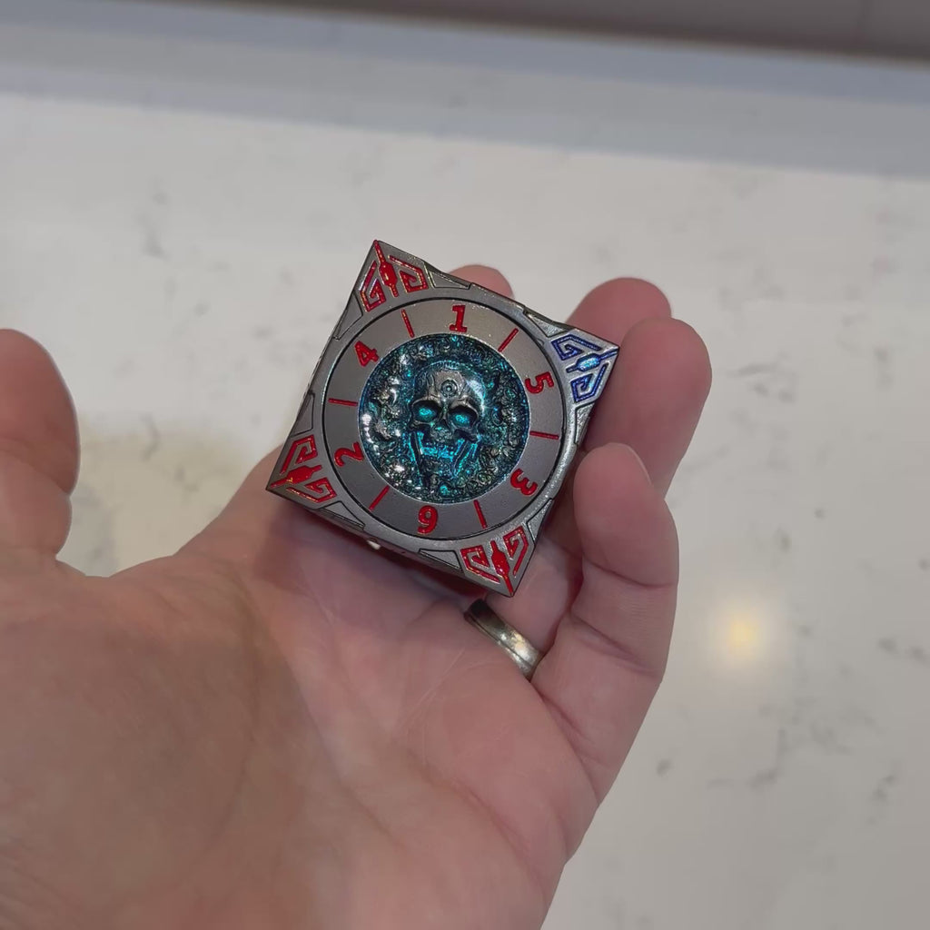 Relique draconique – Matrice de toupie forgée (40 mm)