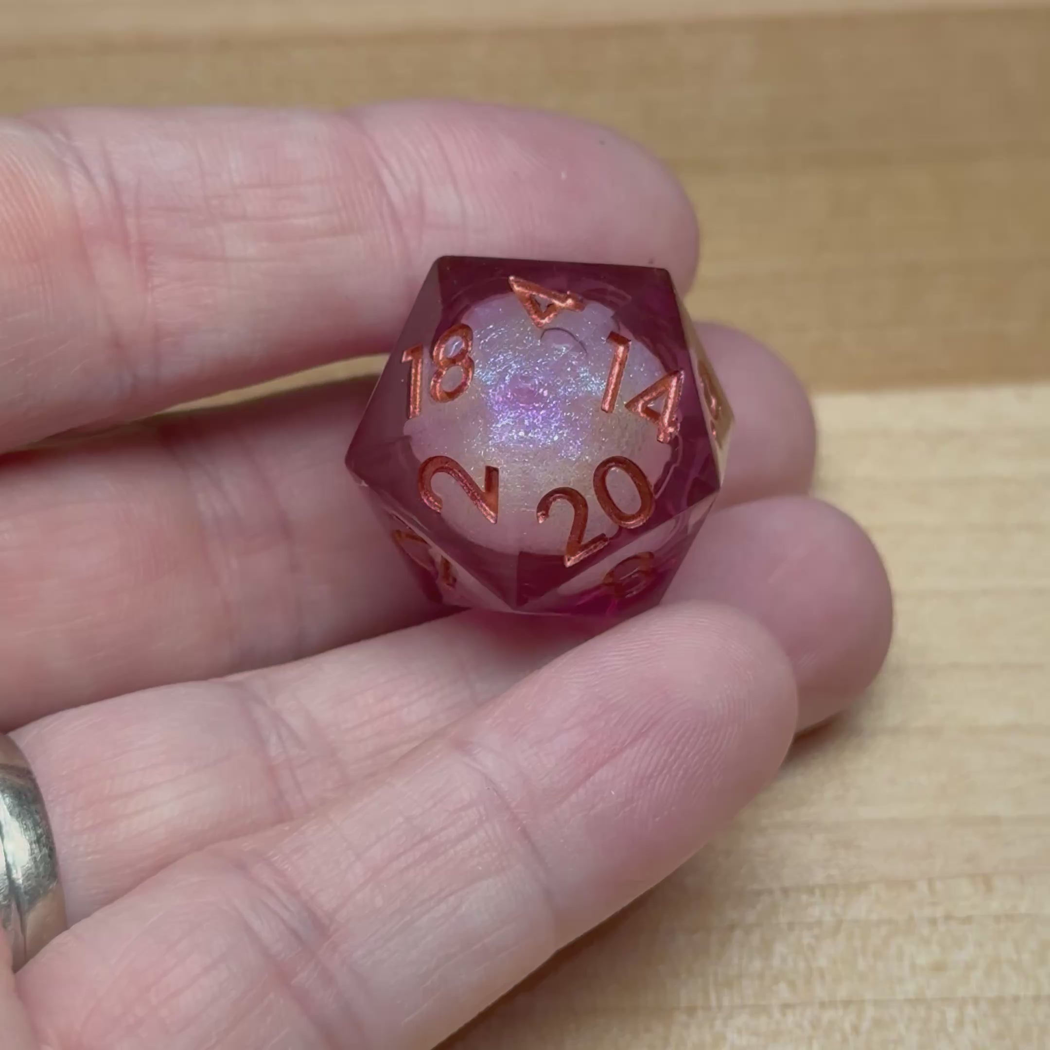 Pinkfire Surge – Liquid Core Dice Set