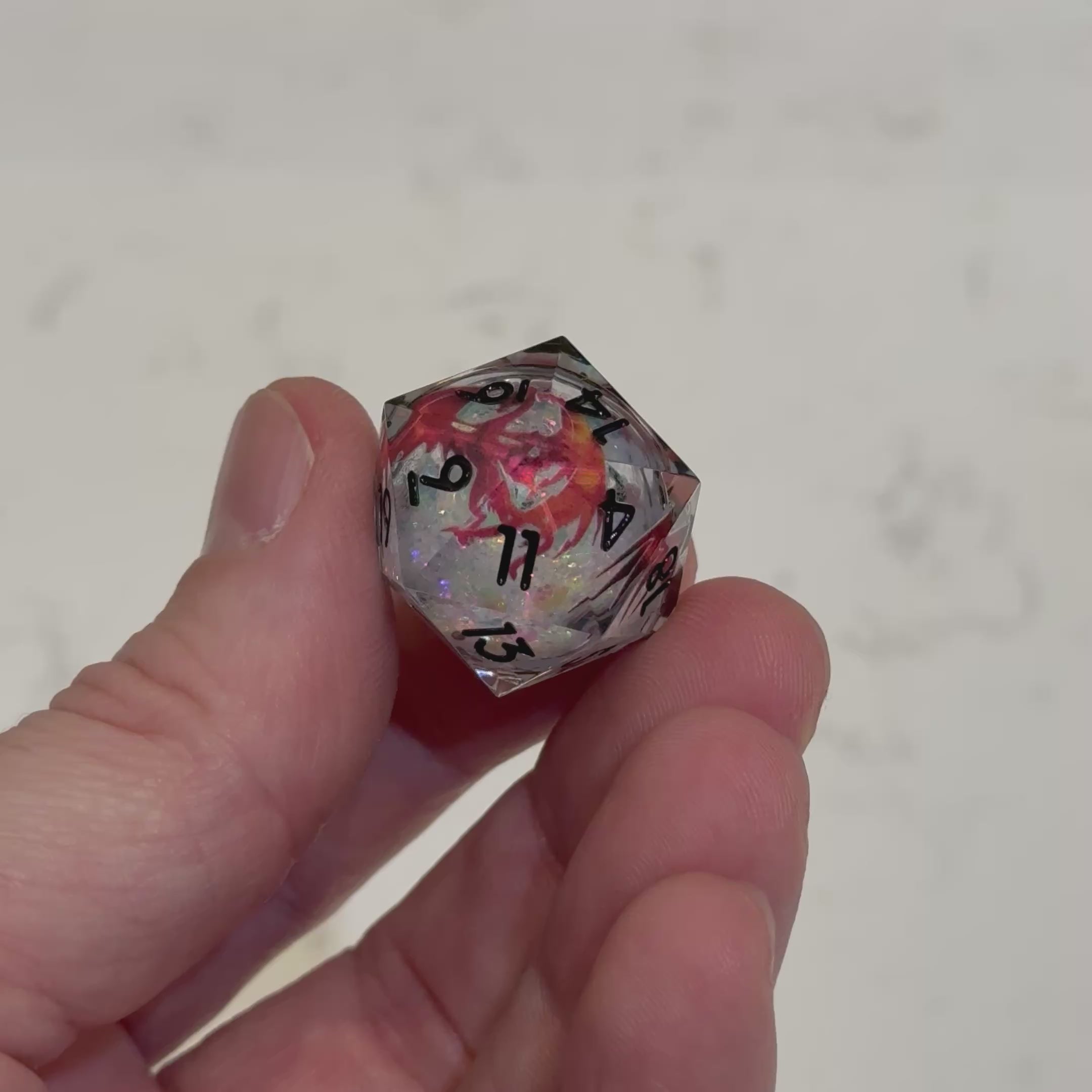 Ember Wyrm – Liquid Core Dice Set