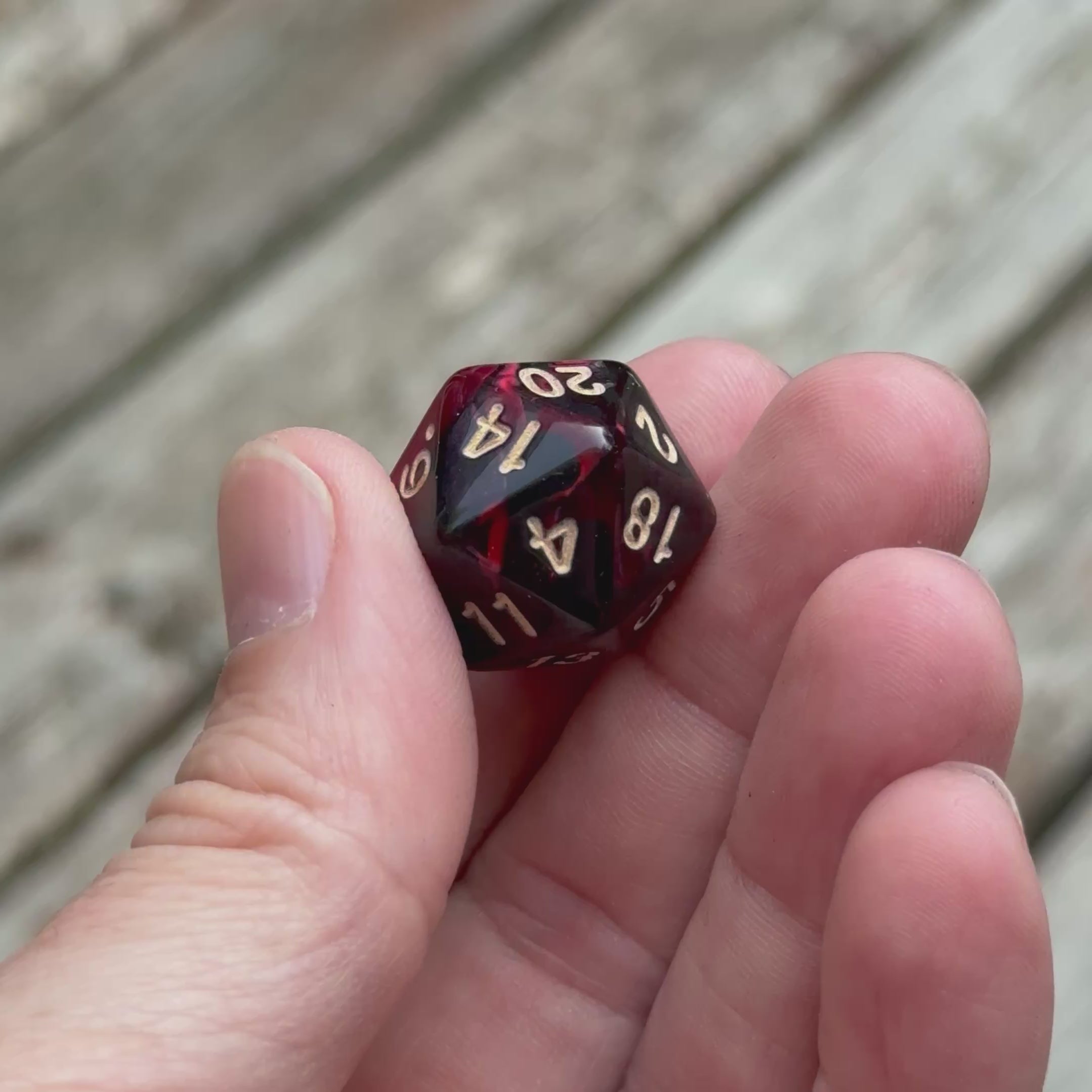 Crimson Abyss Dice Set