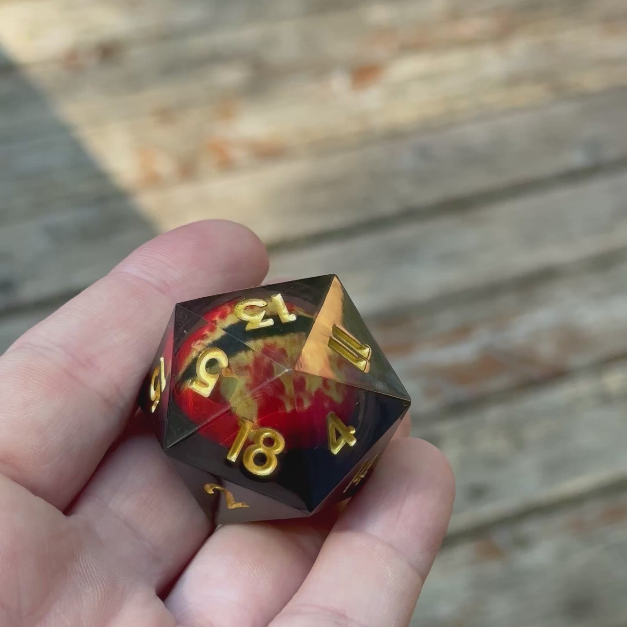 Flamme du Dragon Infernal Jumbo D20 (33mm)